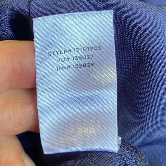 Lulus Cultivate Crushes Navy Floral Print Tiered Ruffled Midi Dress Size S - Picture 11 of 12